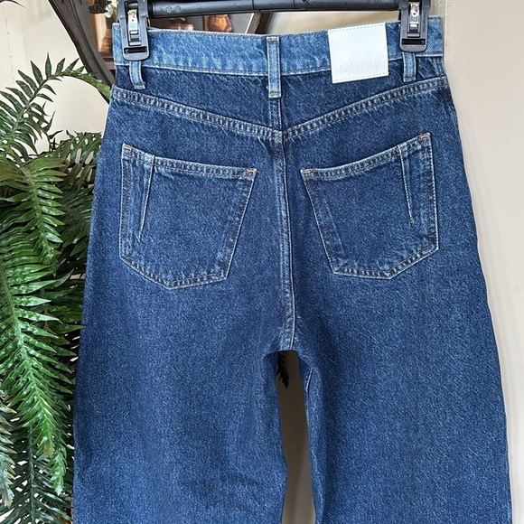 NWT Derek Lam 10 Crosby Denise Color Blocked High Rise Barrel Jeans Skyler Multi - Picture 10 of 16